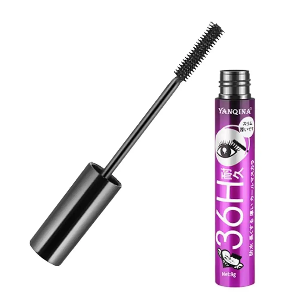 Mascara pour cils de maquillage imperméable, volumisant et UNIS issant, violet, sans grumage, 6x3D