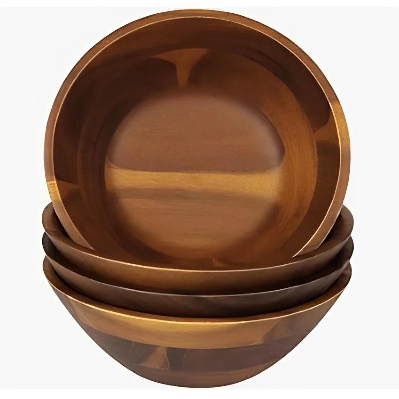 12-15cm Coconut Bowl Natural Handmade Tableware with Wood Spoon, Fruit Dessert Rice Ramen Serving Bowl Kitchen