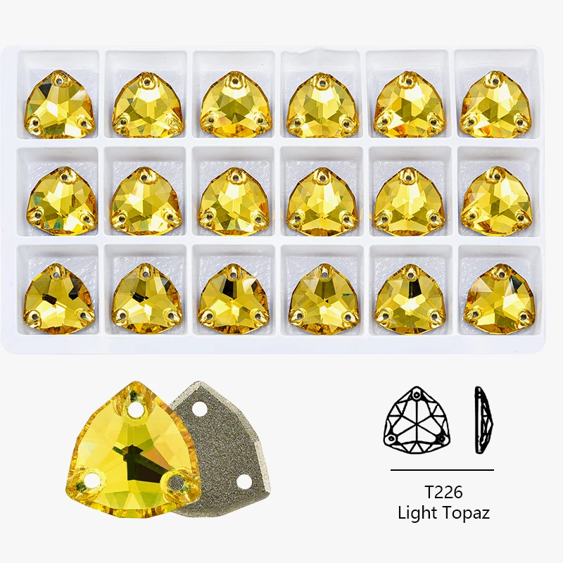 BOBOHOO AAAAA Fat Trilliant K9 Glas-Applikationssteine, Kristall AB, flache Rückseite, zum Aufnähen, für Kleidung, Taschen – Detail 12
