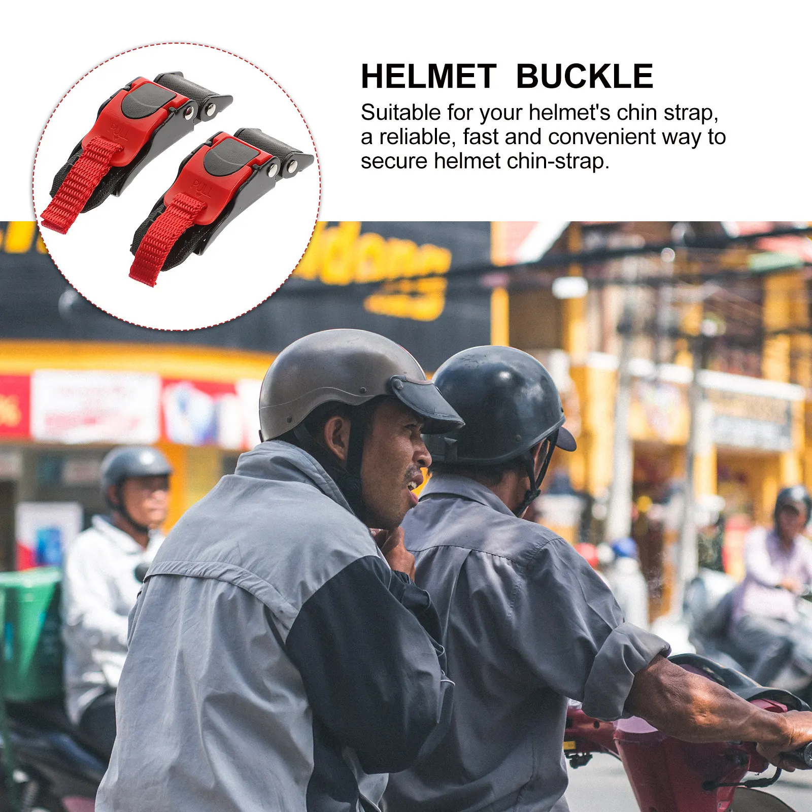Picture 4: 2Pcs Chin Strap Buckle Replacement Motorcycle Quick Release Buckle Motorcycle Accessories Strap Repair Kit