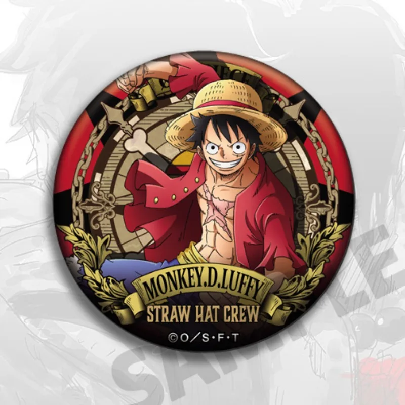 Anime giapponesi One Piece Rufy Ace Distintivo pettorale con fantasia di bel cartone animatoPipferiche anime Piccolo regalo