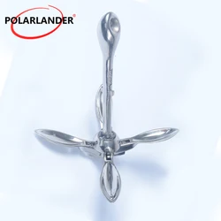 Boat Folding Grapnel Anchor 1 Pcs Stainless Steel Durable 0.7 KG Docking Hardware For Boat Marine Yacht Marine Accessories