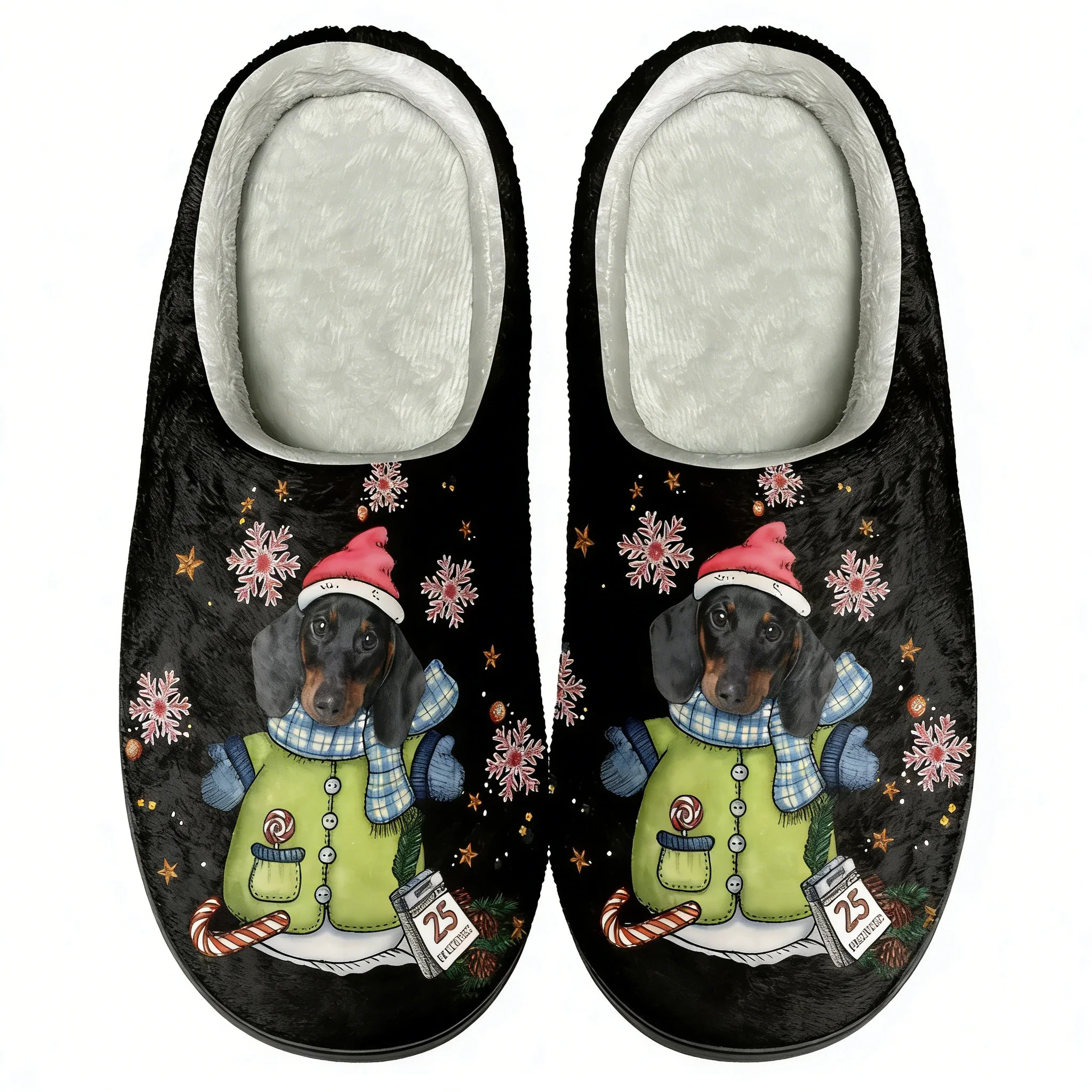 

Winter Indoor House Cotton Slippers Non-Slip Warm Cozy Slippers Zapatos Mujer Casual Couple Women Home Footwear Christmas Gifts