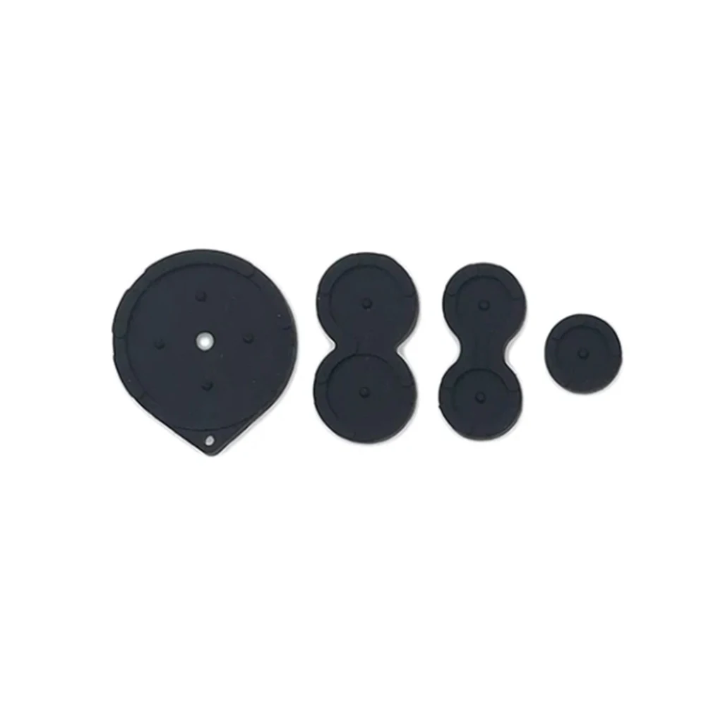 2/5Sets For GBA SP Rubber Buttons Contact Pads Silicon Hing & Screws Cover Buttons Rubber For GBA SP Housing Shell Repair