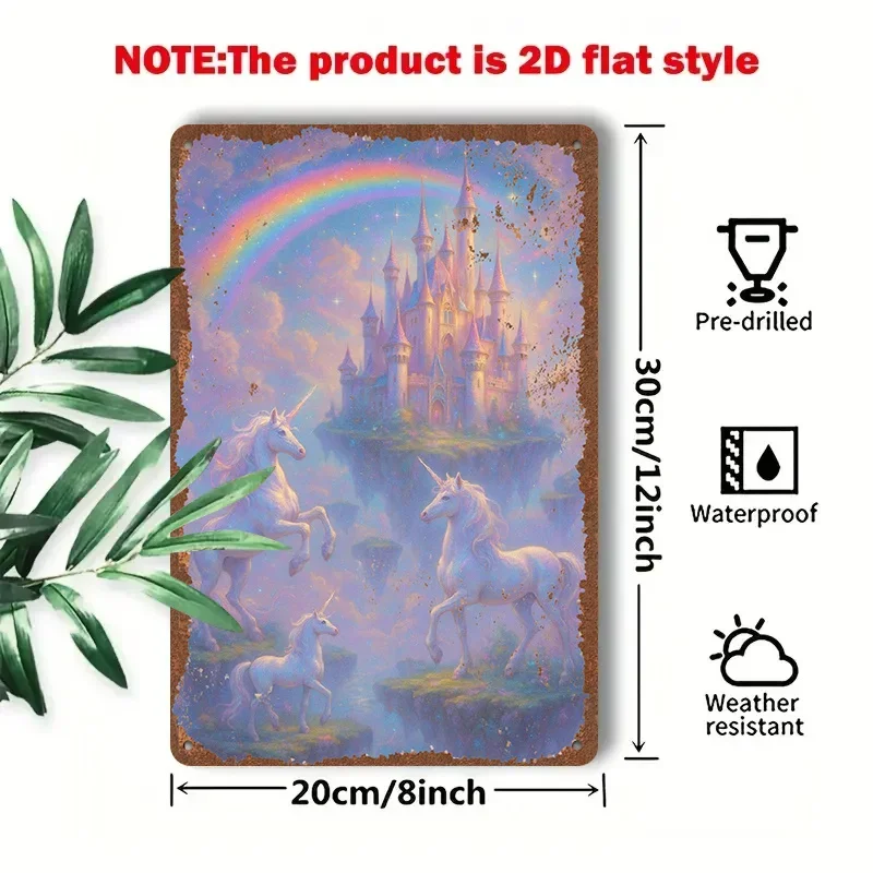 2D Flat - 1pc 2D [Flat] Metal Sign Vintage Tin Painting 