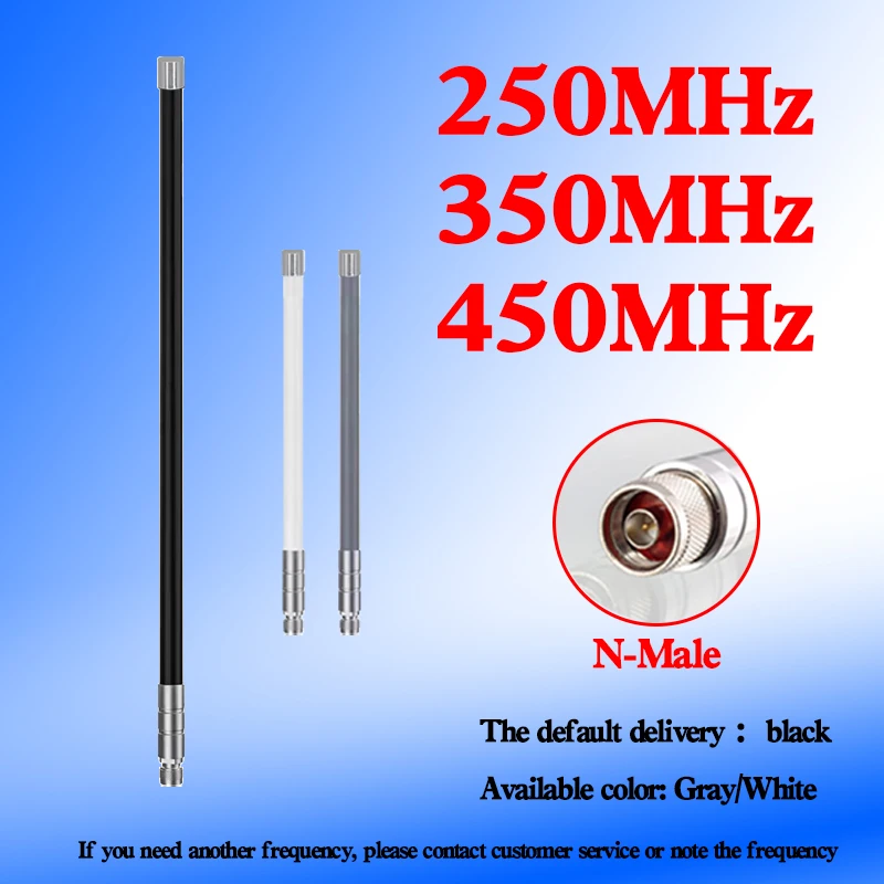 wide frequency 100-500MHz 300-500MHz 200-300MHz 300-400MHz 400-500MHz 100-500MHz glass fiber antenna N Male interference module