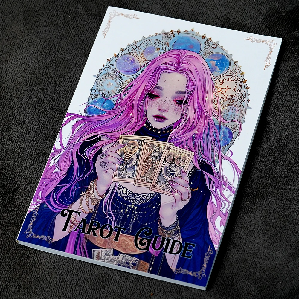 

Руководство по Таро для начинающих, 106 страниц, измерение карт, чтение, спреды, шпаргалки, обучающие таро, понимание Таро