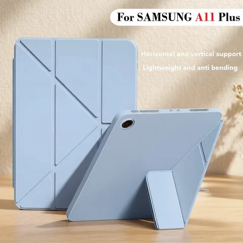For Samsung Galaxy Tab A11 + Plus 11 8.7 " 2025 S11 S10 Lite FE 10.9 Inch A9 Plus A8 A7 Lite Y-Fold Leather Stand Tablet Case