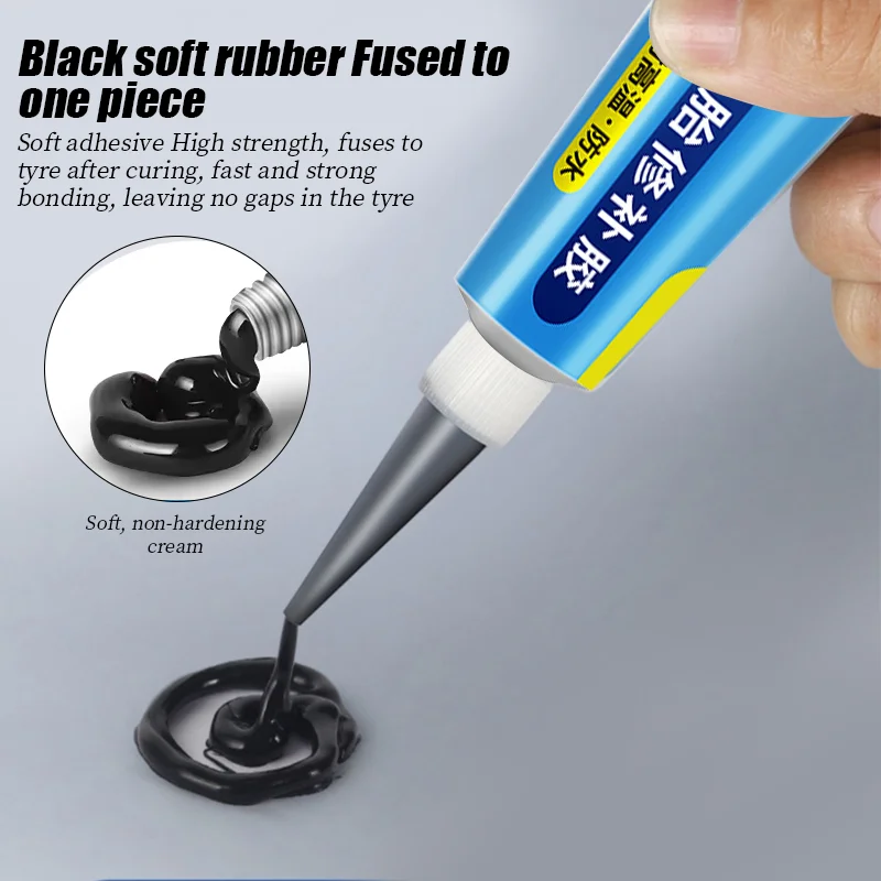 Tire Repair Glue Waterproof Wear-resistant Non-corrosive Adhesive Car Wheel Repair Tools Tire External Glue Strong Rubber Glue