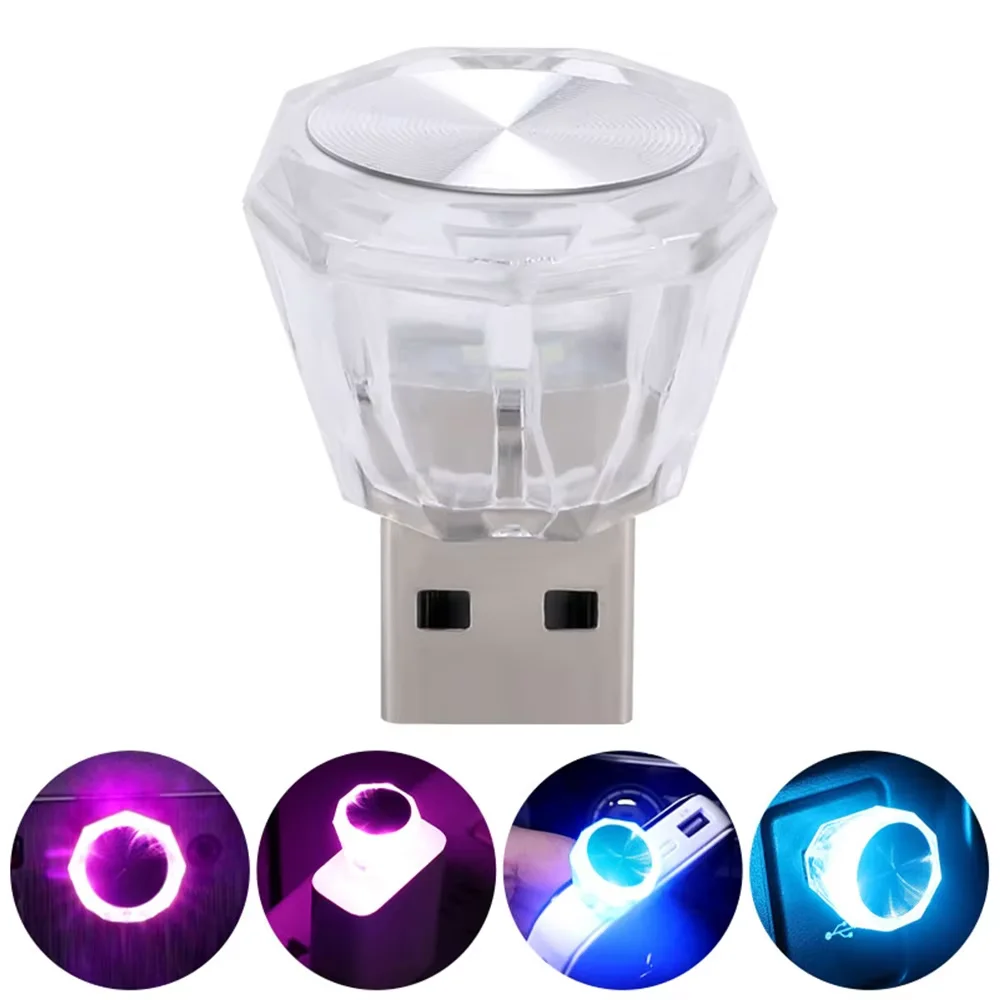 

Автомобильный прикуриватель USB атмосферный светильник светодиодный мини красочный ночник без проводов автомобильное внутреннее освещение аксессуары поставки
