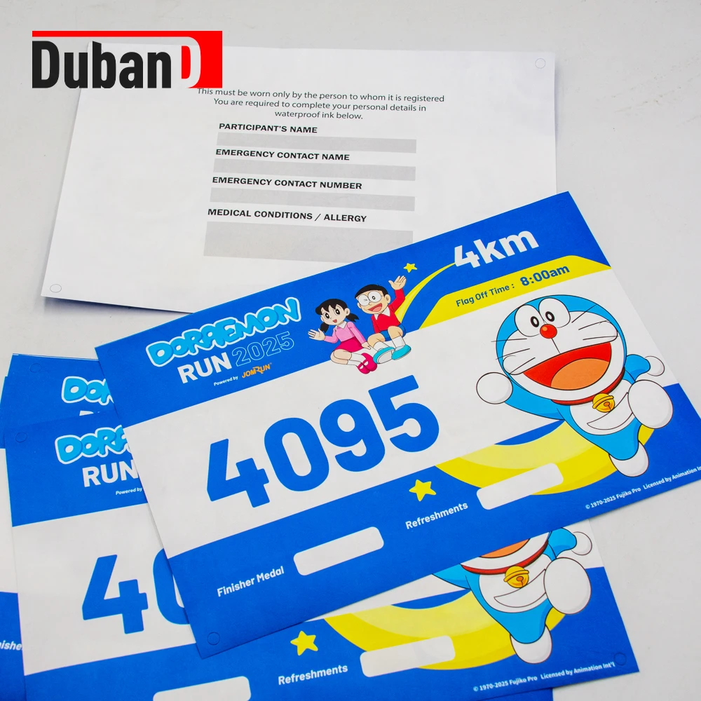 

Printable Tyvek Marathon, Racing bib Number and Pin,100pcs Waterproof and Sweat-proof, for Sports activities