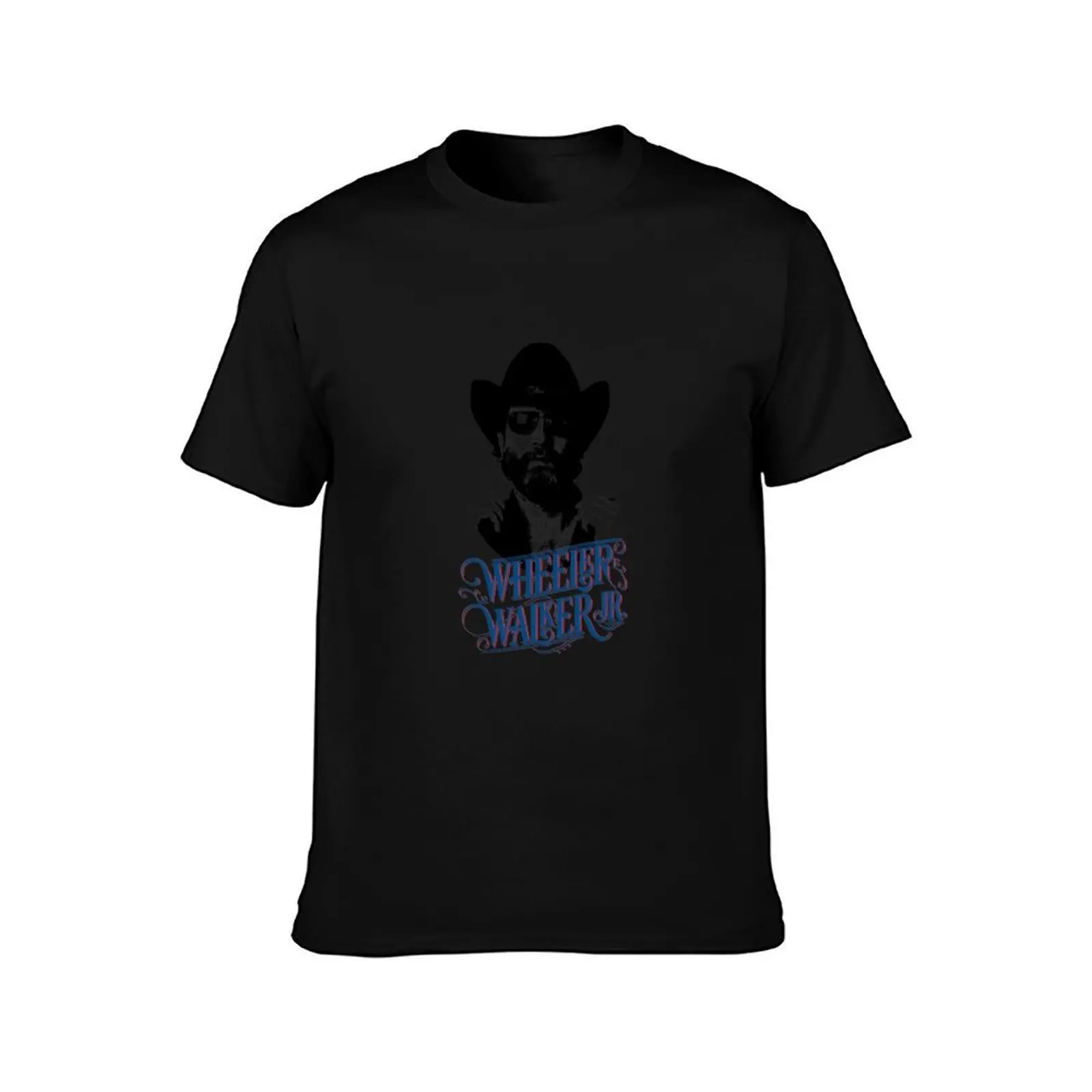 Wheeler Walker Jr T-Shirt, Summer Casual Cotton Tee, Oversized Streetwear Tops, Vintage Graphic Print, Loose Fit Short Sleeve
