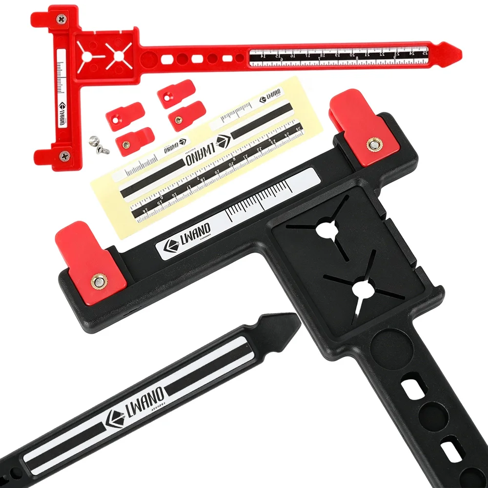 Archery T-square Adjustment Tool Plastic Two Colors Available for Outdoor Competition Bow Parameter Measurement