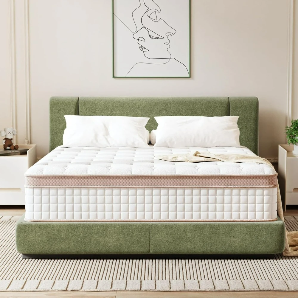 Mattress 12 inches - premium mixed mattress for back and waist support, used for exercise isolation and stress relief