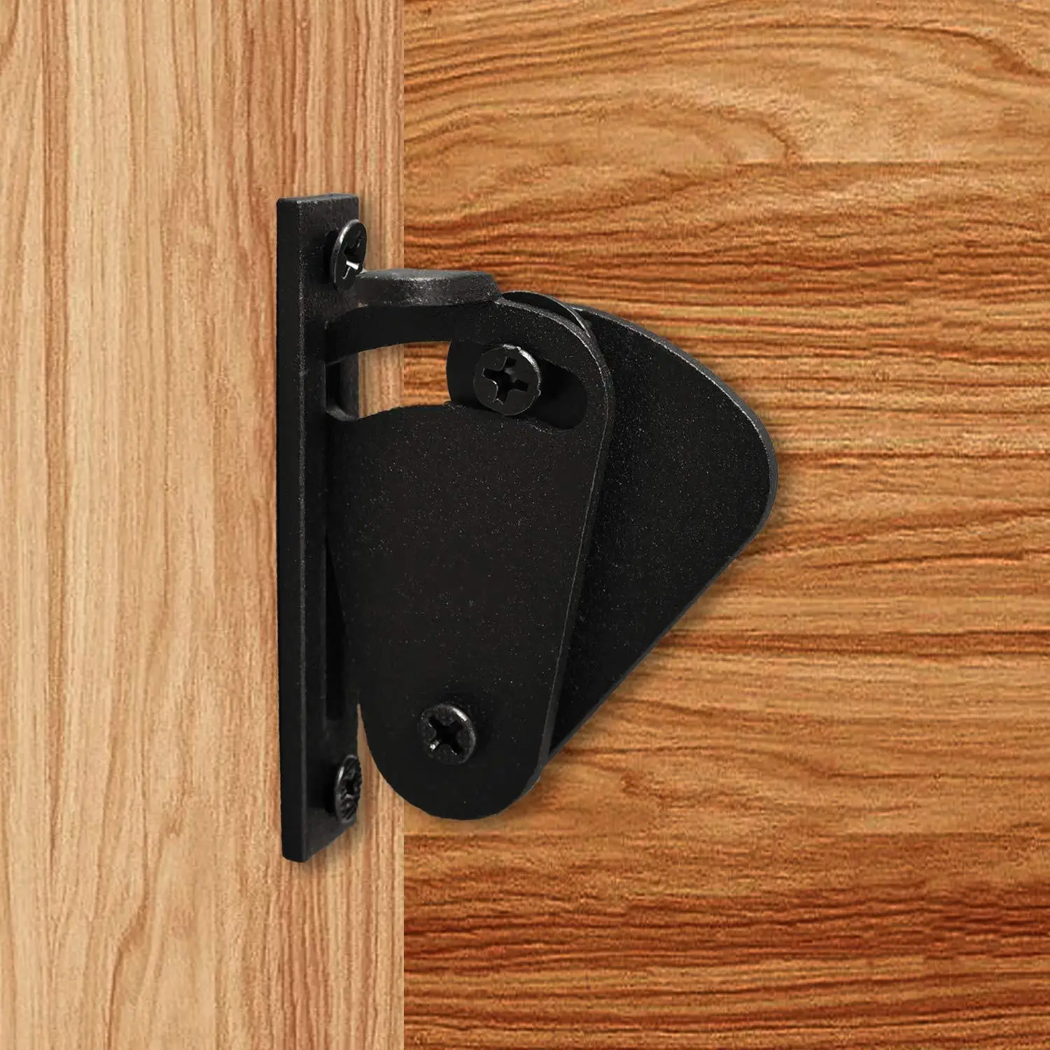 1set New Sliding Barn Door Lock stainless steel Pocket Door Garage and Shed Wood Gates Latch hasp safe door hardware Accessories
