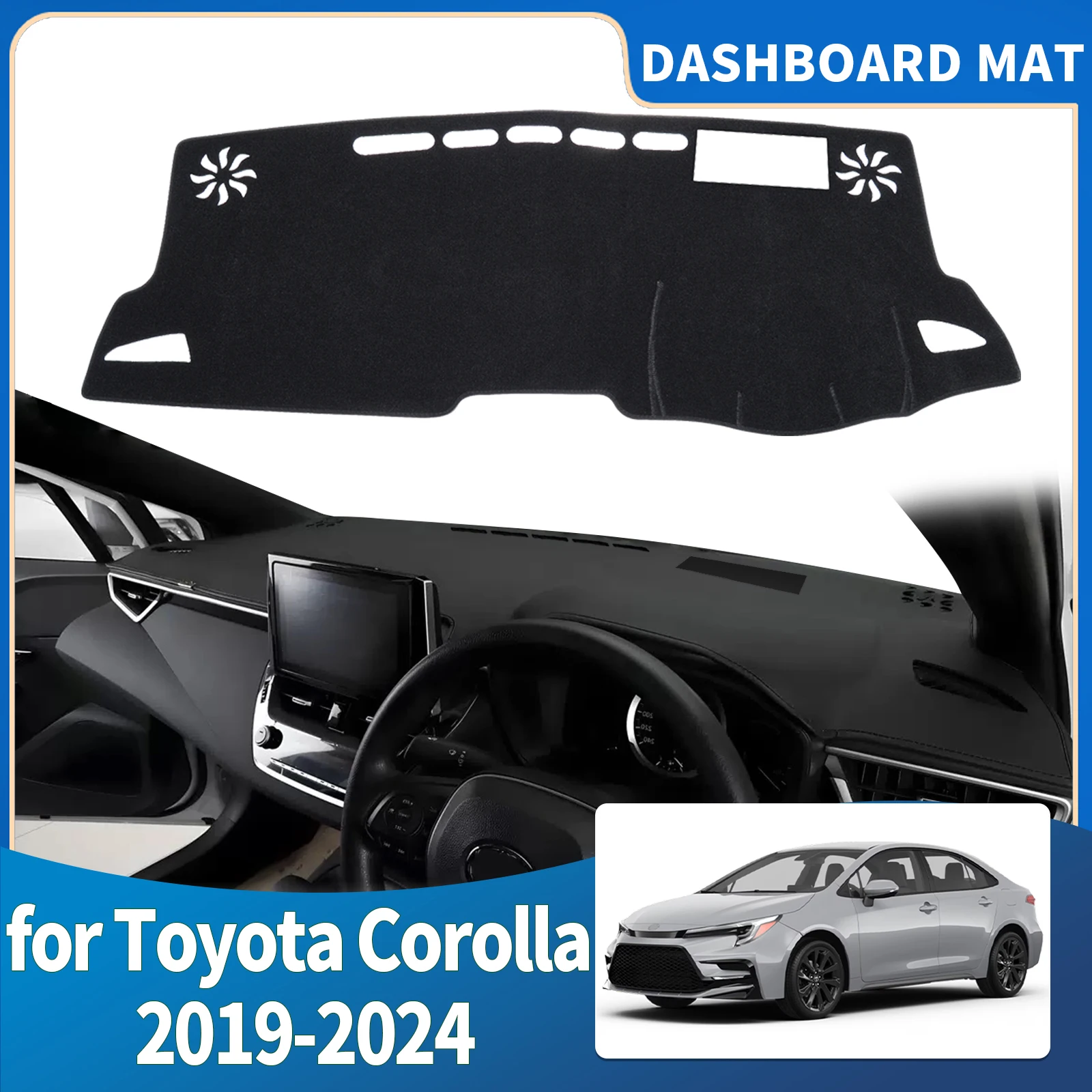 

fit for Toyota Corolla E210 12th 2019 2020-2024 Car Dashmat Dashboard Cover Pad Protective Carpet Accessories DashMat Sunshade