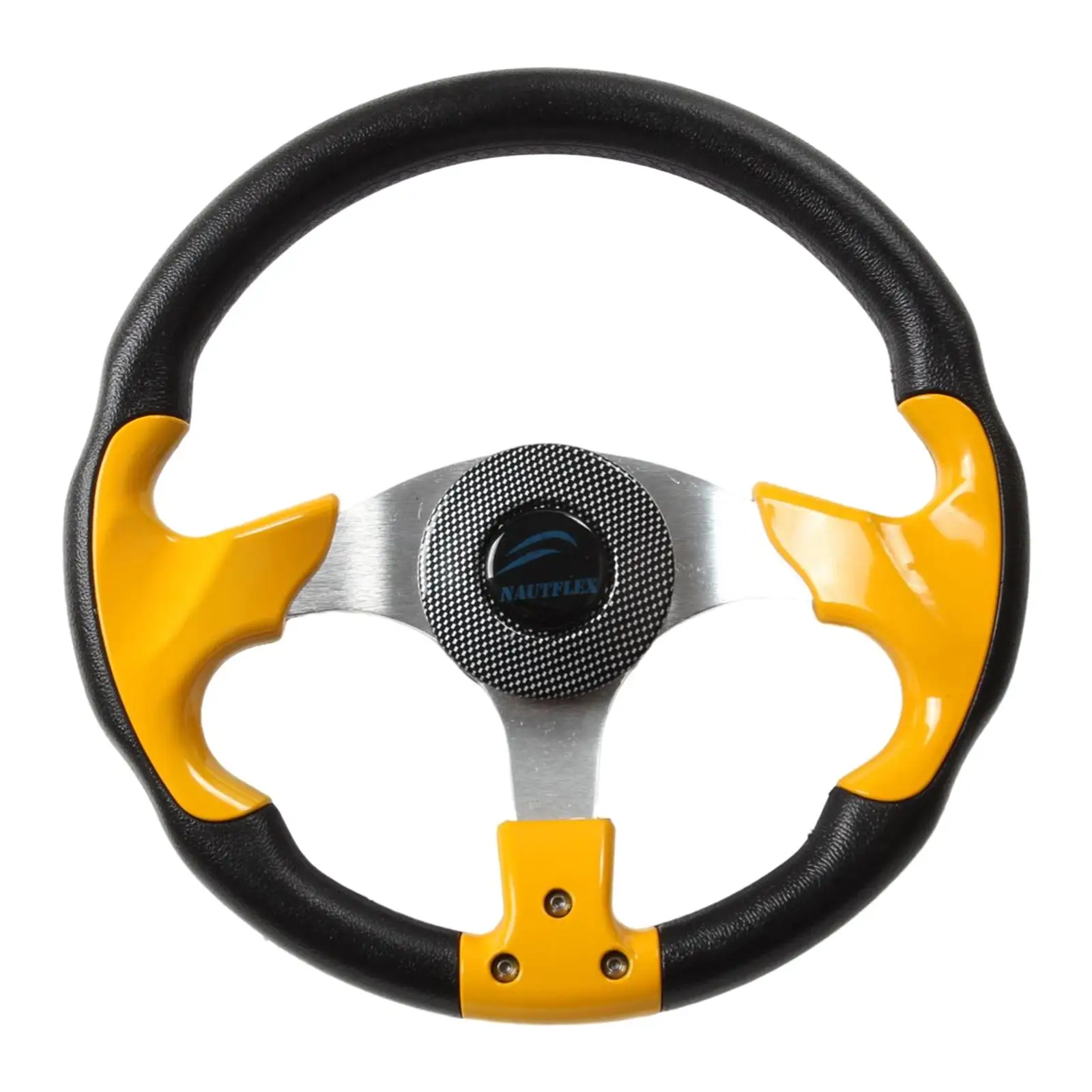 Boat Steering Wheel 3 Spoke Yellow Replacement Non directional 320 Foam Boat