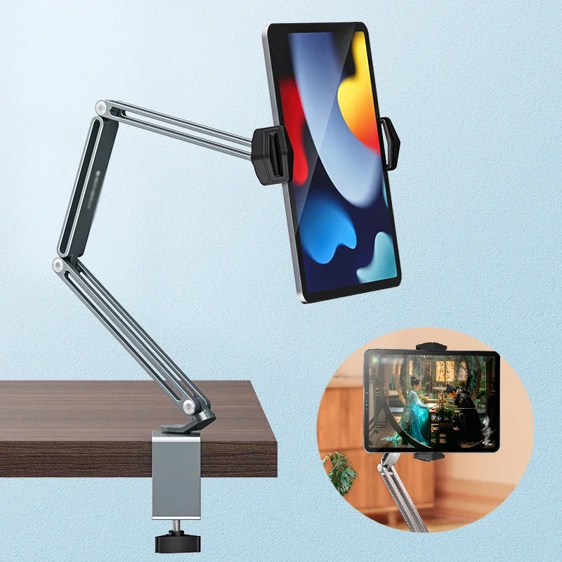 Cellphone Holder Lazy Desk Ipad Stand Aluminium Cantilever Folding Support Phone Accessories Phone Stand for Bedside Organizer