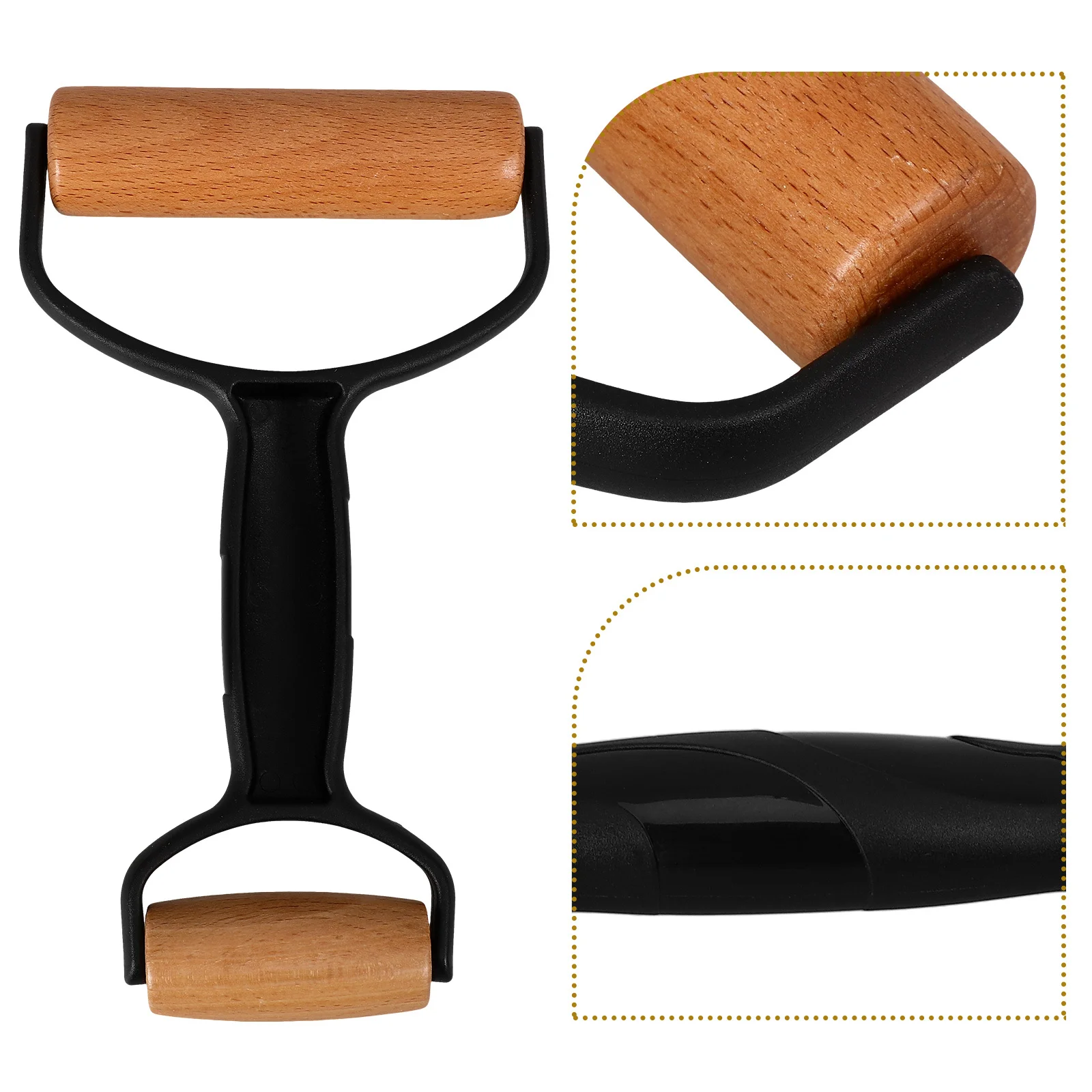 

1pc Double Ends Rolling Pin Wooden Dough Roller For Baking Pizza Pastry Kitchen Cooking Tool Dual Heads Reusable