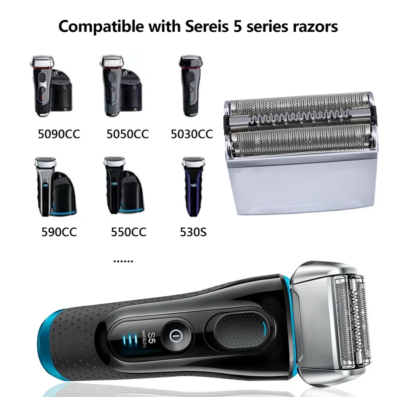 رأس بديل من السلسلة 5 لماكينة الحلاقة الكهربائية ، 52S ، 5190Cc ، 5090Cc ، 5195Cc ، 1975cc ، S ،