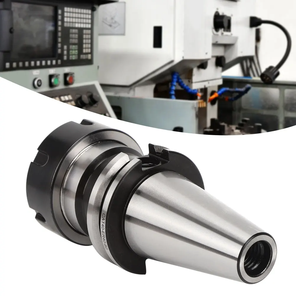 

Lathe Tool Holder Mechanical Parts Tool Holder Precision CNC Machining Collet Chuck Accessory Mechanical Parts CAT40-ER40-80