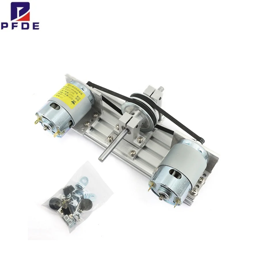 Kit d'entraînement de moteur de broche pour touristes, moteur à courant continu, grand couple, poulie de courroie de synchronisation, 60 dents, 80 dents, roues synstiques, 12V, 24V, DC, 895