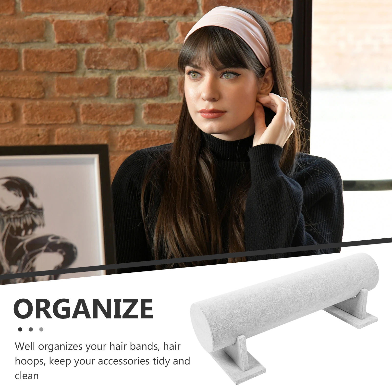 

Headband Stand 50 X11cm Display Rack for Hair Accessories Organizer Headdress Holder Necklace Jewelry Store Use