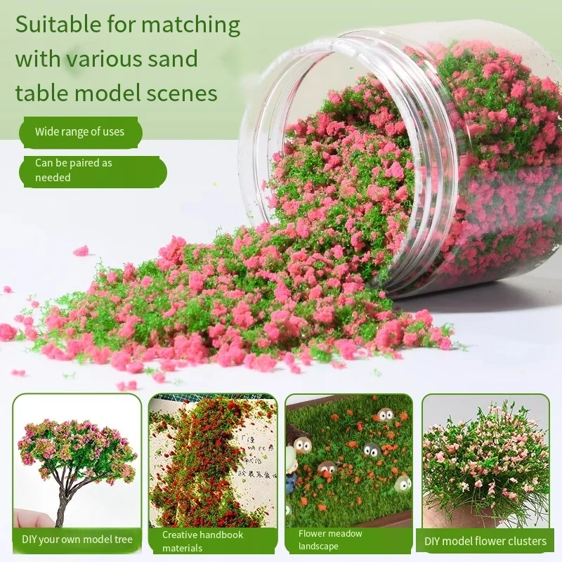 DIY Miniature Artificial Tree Powder Landscape Model Kit Sand Table Scenery Materials for Wargame Train Railway Diorama Models