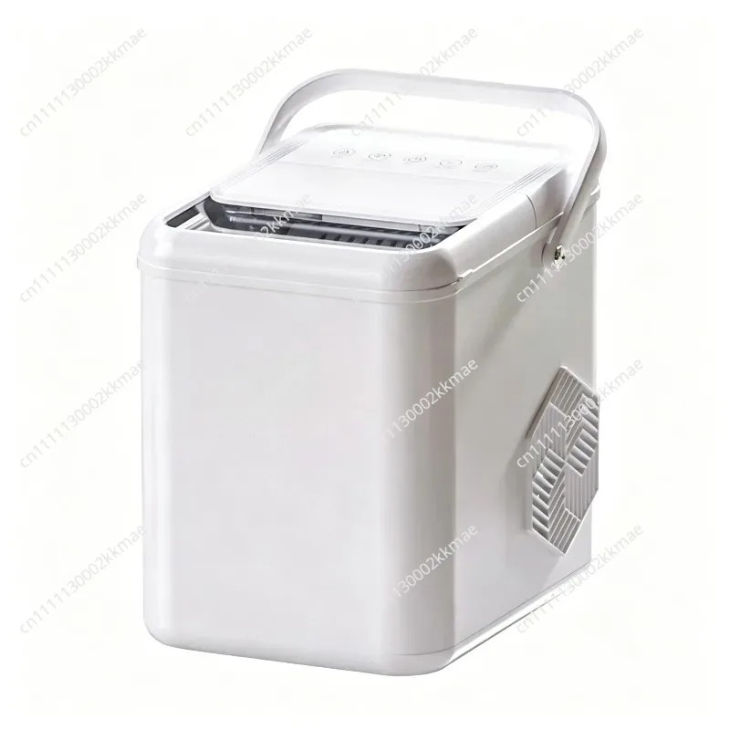 Mini Fully Automatic Ice Maker Compact Dormitory-Sized Low-Power Self-Cleaning Round Ice Cube Machine