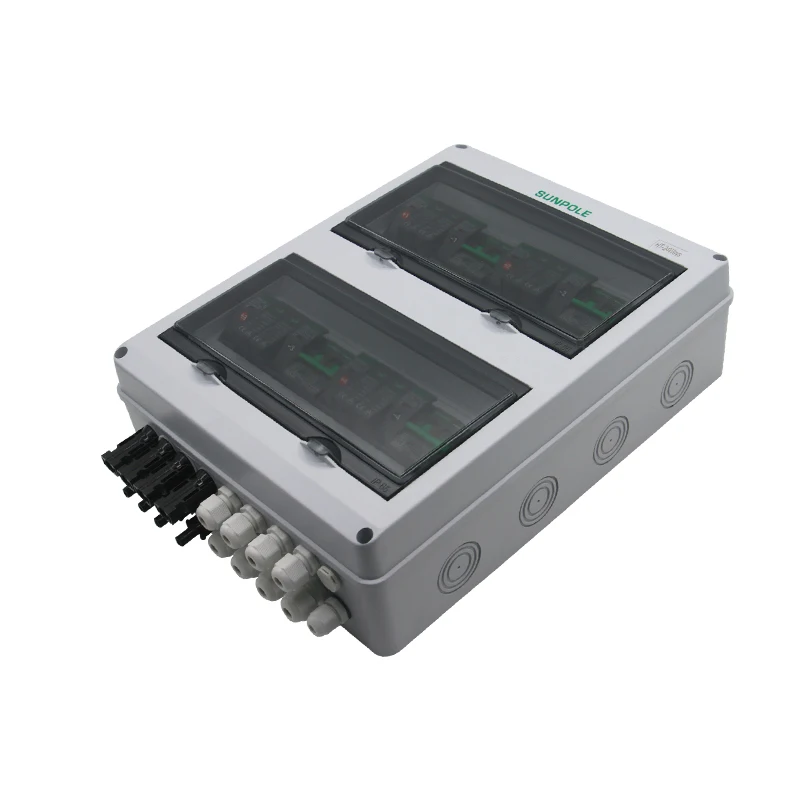 Imagem -04 - Solar Fotovoltaica pv Combiner Box Fusível de Proteção contra Raios Mcb Spd Impermeável Ip65 Entrada Saída dc 550v Atacado