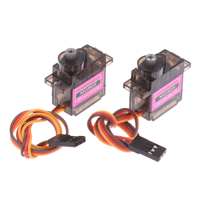 1Pc MG90S High Speed Micro Metal Gear Servo 180° 360° For RC Plane Helicopter Boat Car Mini Remote Control Toy Accessory