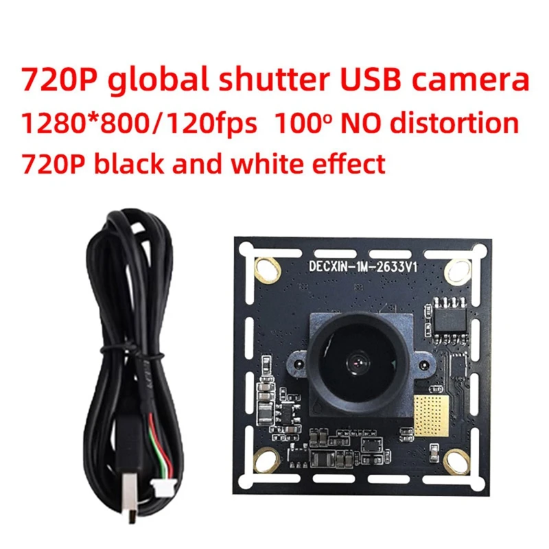 720P Global Shutter Exposure USB-Industriekameramodul 120 Rahmen OV9281 High-Speed Mobile Capture Linux