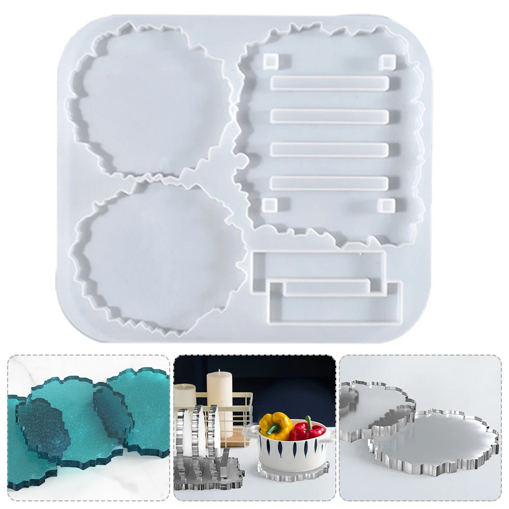 

Silicone Coaster Mold Water Cup Pad Making Mat Casting Tray Molds DIY Craft Epoxy Resin Jewelry Accessories H made