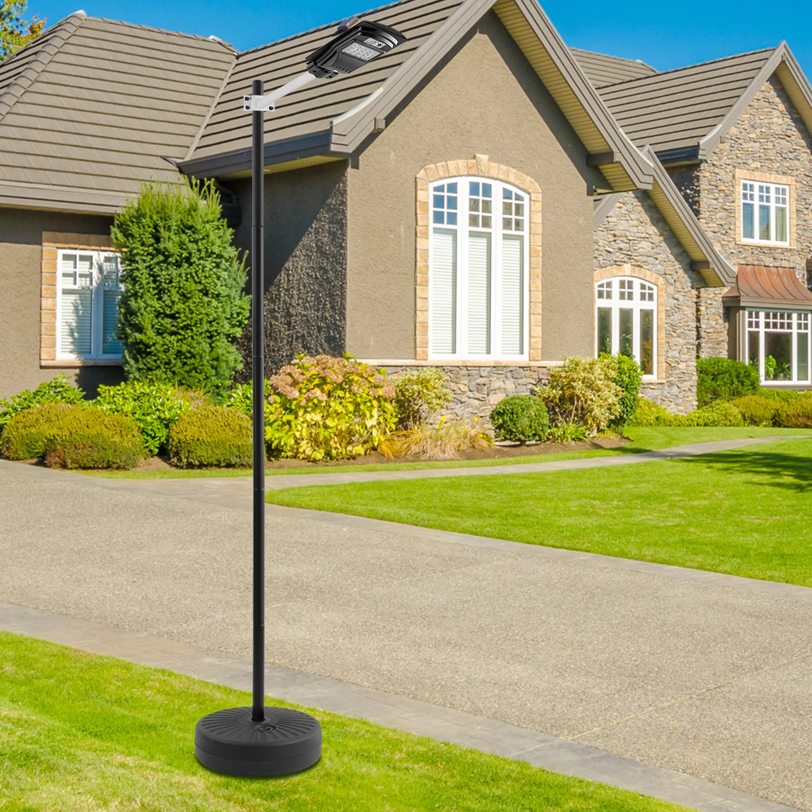 عمود إضاءة الشارع بطول 2.6 م/8.53 قدم، عمود إضاءة للشارع، عمود إضاءة لوقوف السيارات في الشارع في الهواء الطلق #2