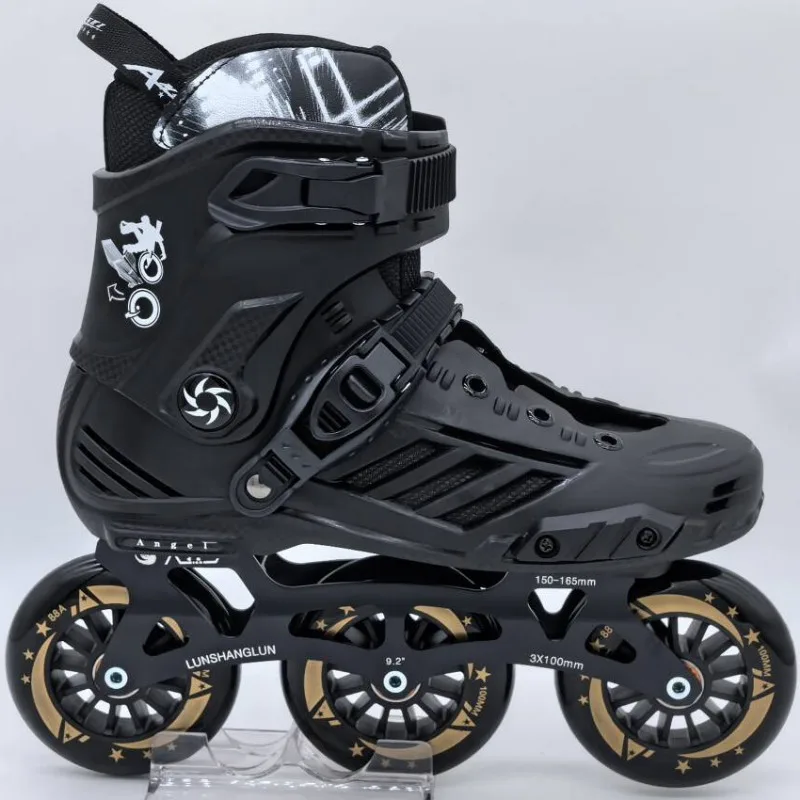 

Adult Roller Block Roller Skating Speed Skating Big Three-wheel Racing Roller Skating Shoes