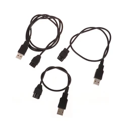 3/4 Pin Fan To USB Adapter Cables Computer Pc Fan Power Cable Connector Adapter 30/50/100CM