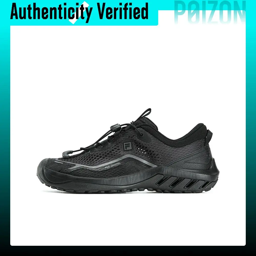 FILA ZEROFEEL IDC Cushioning Abrasion Resistant Breathable Lightweight Low top Outdoor Shoes Men's Black A12M621211FBK