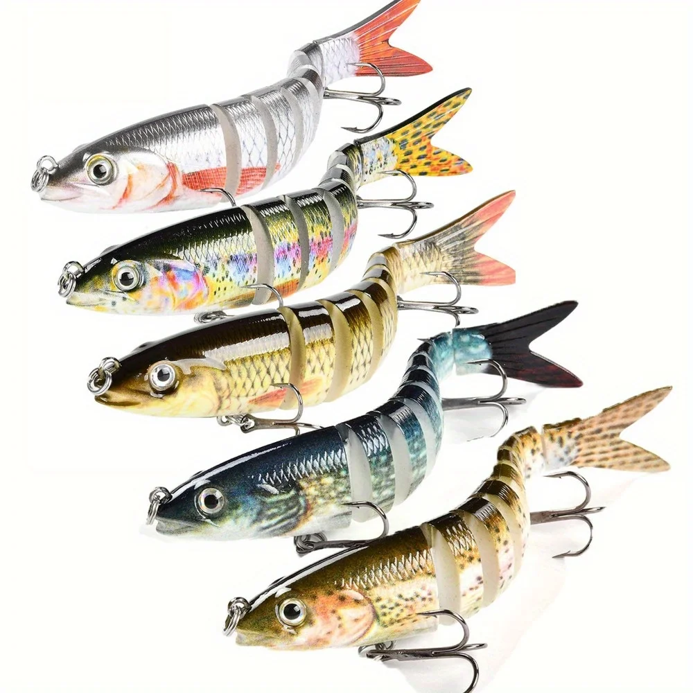 เหยื่อตกปลา 3/5 สำหรับน้ำจืดและน้ำเค็ม, เหยื่อตกปลาเบสที่เหมือนจริง, เหยื่อตกปลาเบสแบบจมช้า