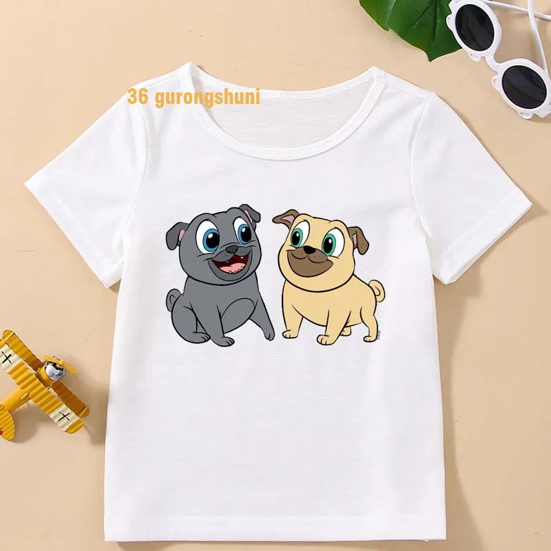 T Shirt Boys T Shirts Puppy Dog Pals Kids Tshirt cute cartoon T-shirts summer Tops For Girls-clothing Children Clothes free ship