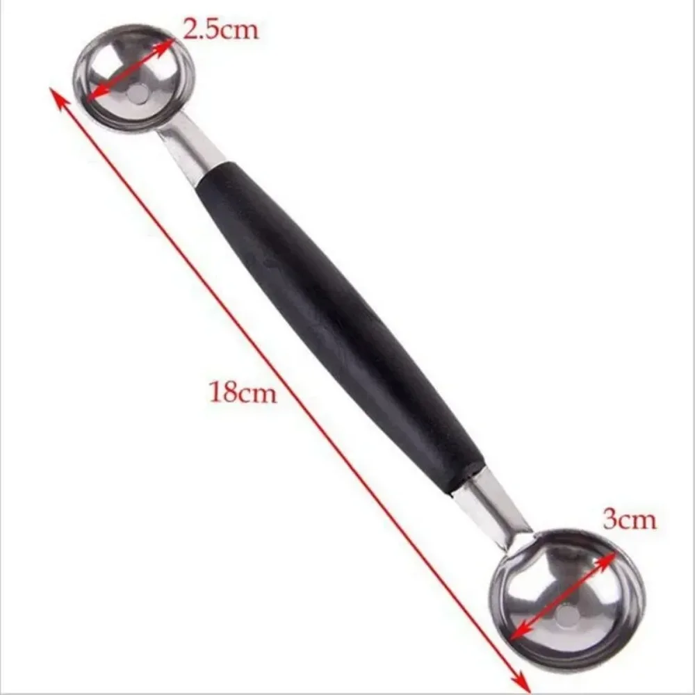 Mini Apple Ball Digger Melon Spoon Ice Cream Dig Scoop Double-end Cooking Tool Kitchen DIY Accessories Gadgets