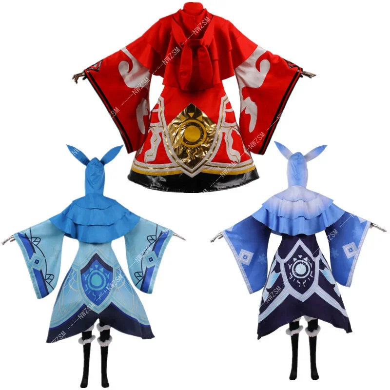 HoYoverse Genshin Impact hilichurl COS Clothing Water system Fire Ice Abyss Mage Cosplay Game Costume