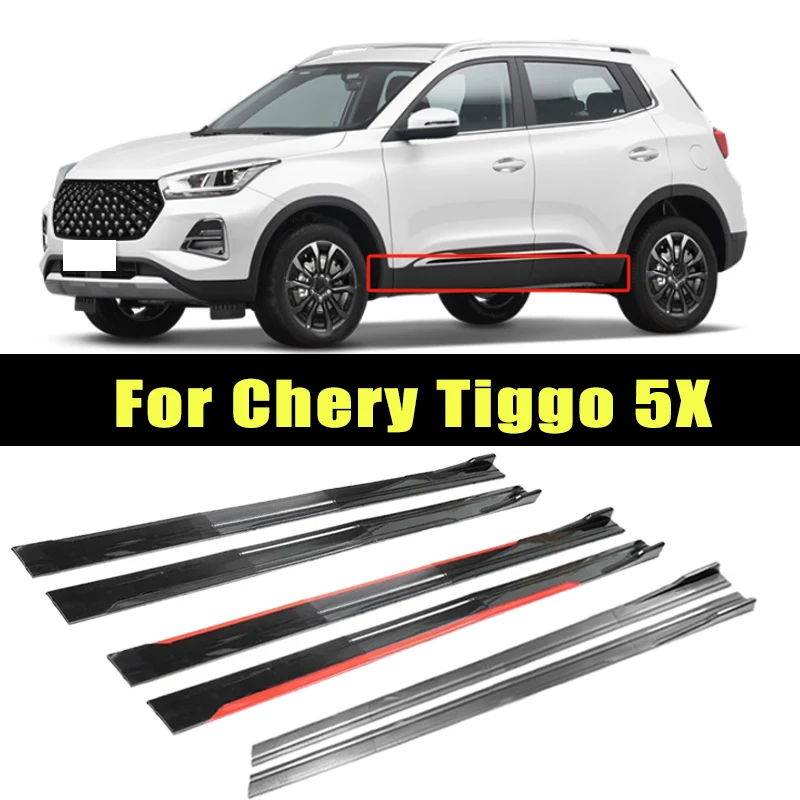 

Universal 2m/2.2m Car Side Skirt Extension SplitterBumper Racing Side Wing Bumper Lip Side Spoiler For Chery Tiggo5X