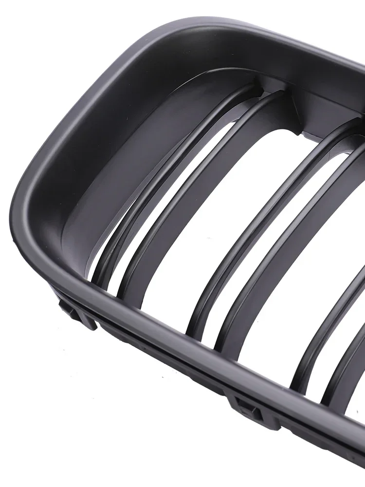 Gril Bawah Model M6 untuk BMW Seri 6 F12 F13 F06 2011-2017, Jaring Hitam Krom dengan Strip Warna M, Cover Racing Facelift