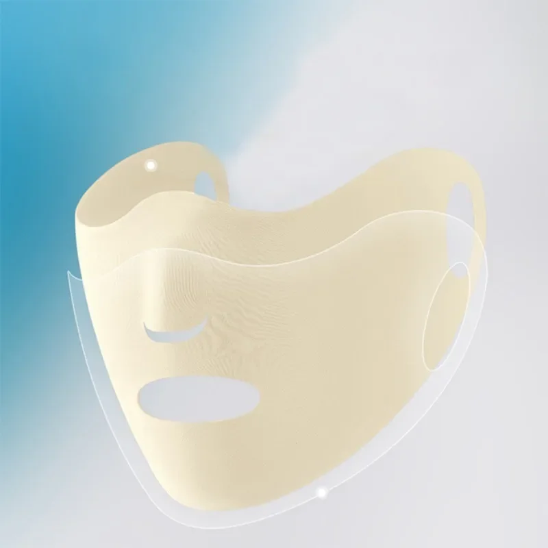 남녀공용 아이스 실크 자외선 차단 마스크, 단색, UV 차단, 통기성 얼굴 스카프, 재사용 가능, 편안한 마스크, 패션 선물, 여름