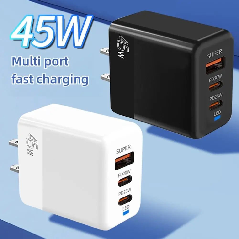 Charging Head Usb Triple Plug For Huawei For Apple PD20W Multi-port Charger Mobile Phone Charger Adapter