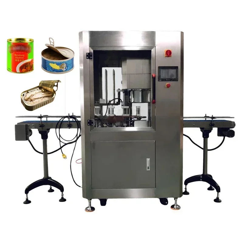Leadworld Automatic Sealer Meat Sardine Tuna Canned Sealing Machine Equipment Fish Canning Machinery Tin Can Hot sales
