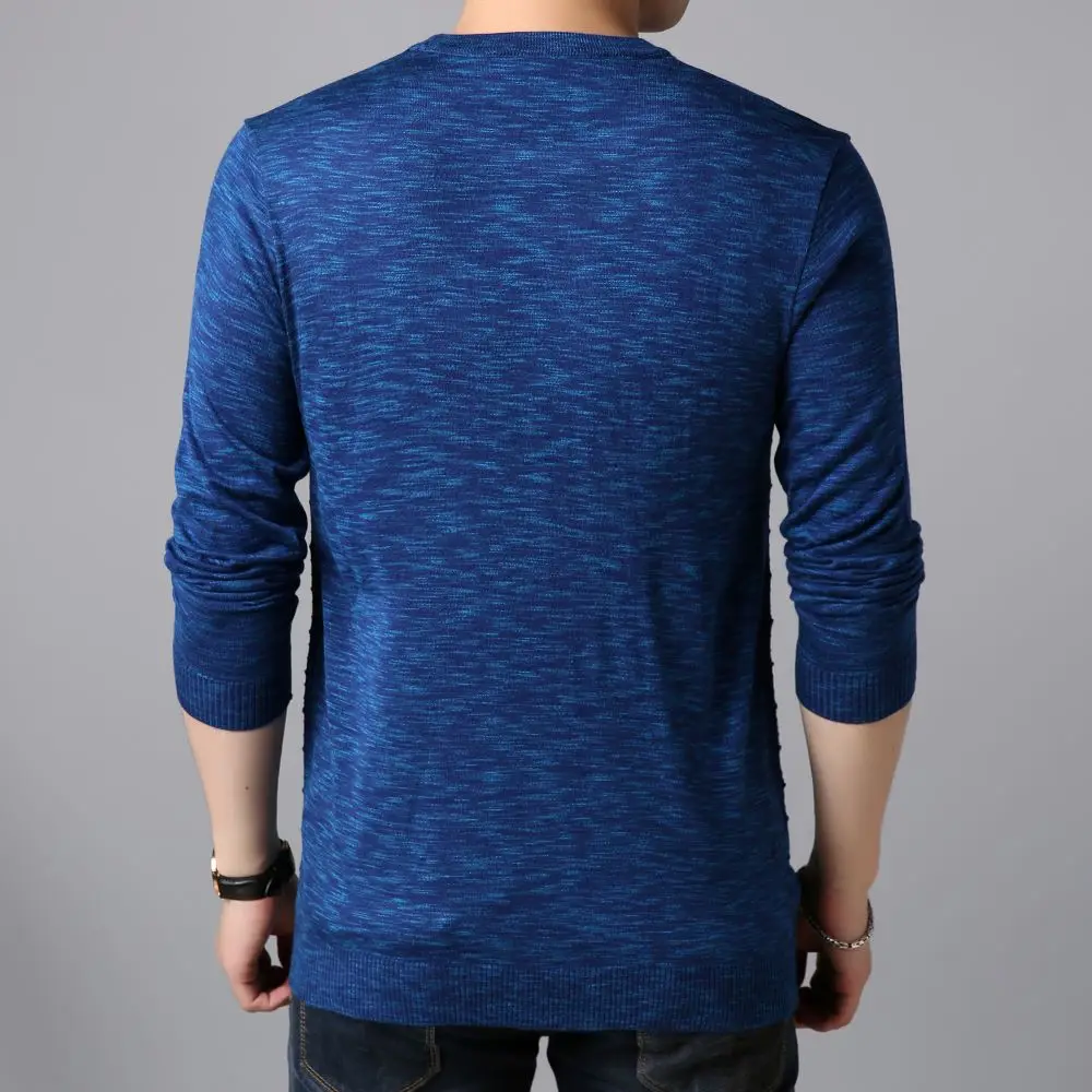 COODRONY Men's New Popular Round Neck Warm Long Sleeve T-shirt Unique Design Pattern Sweater High Quality Comfortable Top W5802