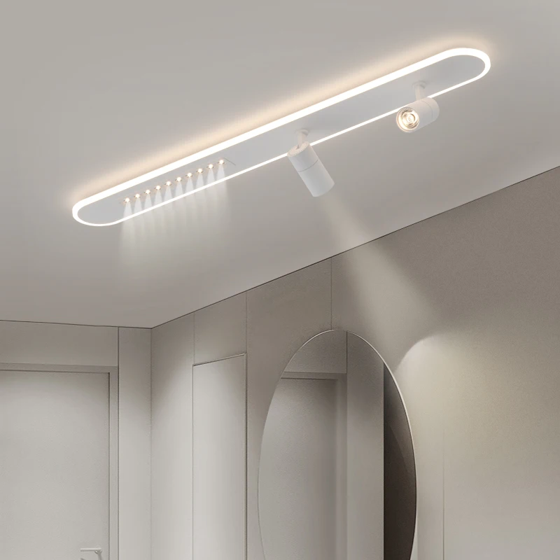 Imagem -02 - Criativo Corredor Luz Led Luzes de Teto Modern Strip Sala Lâmpada Corredor Entrada Quarto Luminárias Iluminação Interior Home Decor