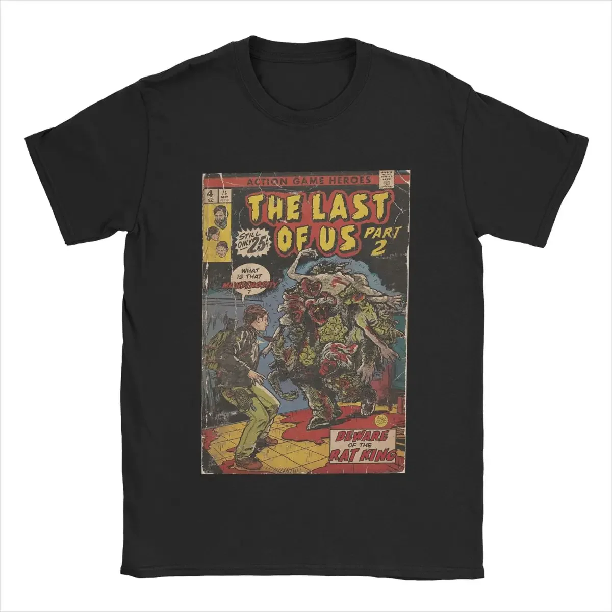 The Last Of Us 2 Rat King Men's T Shirts Cool Tee Shirt Short Sleeve O Neck T-Shirts Cotton Gift Idea Tops