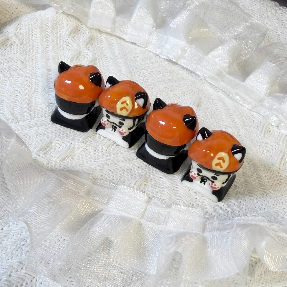 Valorant BrainStorm Keycaps Artisan Cat Maid disfraz Keycap adorables teclas de resina personalizadas teclado mecánico accesorios de juego